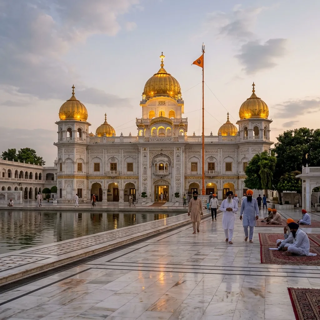 Sikh Heritage Pilgrims visiting Nankana Sahib in Pakistan